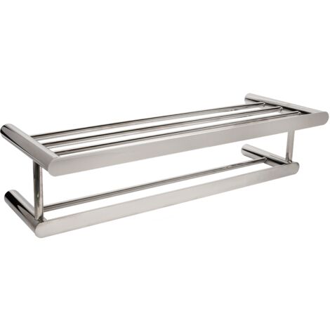 MEDICLINICS AI1323C AURA Estante Porta Toallas de Acero Inox Brillo - ref: AI1323C