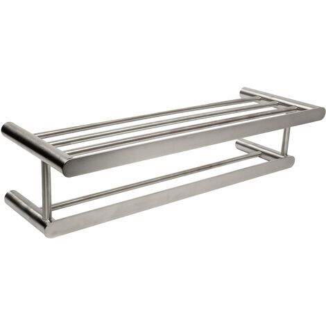 MEDICLINICS AI1323CS AURA Estante Porta Toallas de Acero Inox Satinado - ref: AI1323CS