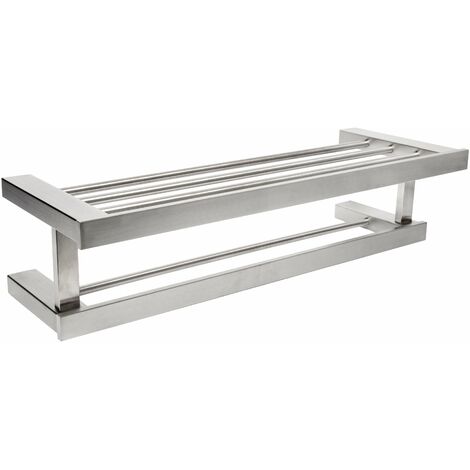 MEDICLINICS AI1423CS Estante Porta Toallas de Acero Inox AISI 304 Satinado - ref: AI1423CS