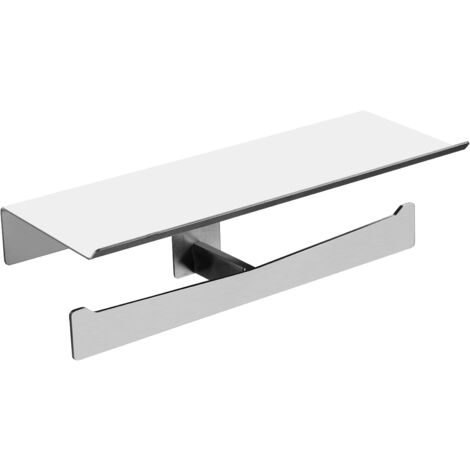 MEDICLINICS AI2004C AURA Portarrollos Doble Estante Acero Inox Brillo - ref: AI2004C