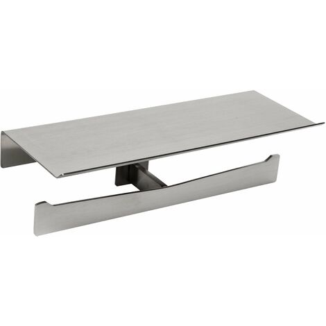 MEDICLINICS AI2004CS AURA Portarrollos Doble Estante Acero Inox Satinado - ref: AI2004CS