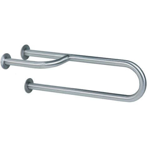 MEDICLINICS BFD600CS Barra Fija 3P Derecha Inox Satinada - ref: BFD600CS