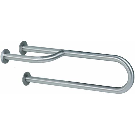 MEDICLINICS BFD600CS Barra Fija 3P Derecha Inox Satinada - ref: BFD600CS