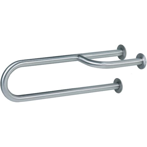MEDICLINICS BFI600CS Barra Fija 3P Izquierda Inox Satinada - ref: BFI600CS