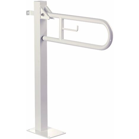 MEDICLINICS BGC2710 Barra Ayuda Abatible Suelo Blanco - ref: BGC2710