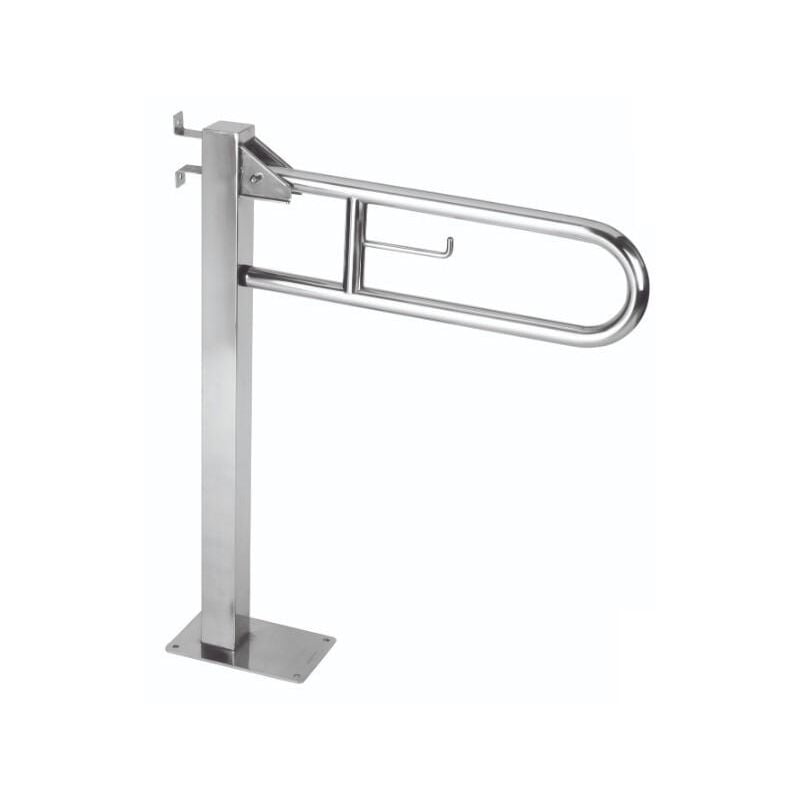 BGC710C Barra Ayuda Abatible Suelo Inox Brillo - ref: BGC710C - Mediclinics