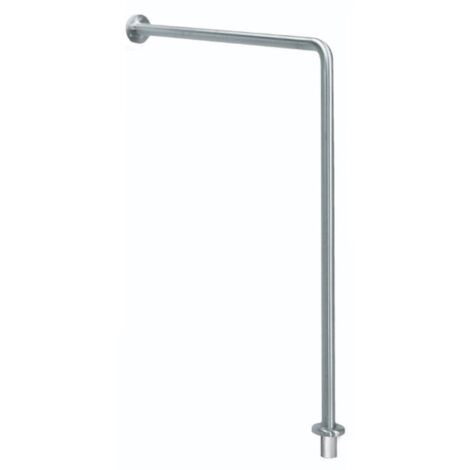 MEDICLINICS BS0010CS Barra Ayuda Angulo Pared-Suelo Inox Satinado - ref: BS0010CS