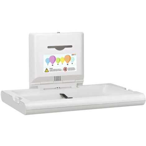 MEDICLINICS CP0016H-I Cambiapañales Horizontal Blanco Antibacteriano e Ionizador - ref: CP0016H-I