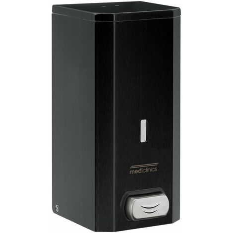 MEDICLINICS DJ0031B Dosificador de Jabón Supeficie Negro Manual 1,5 l Jabón Líquido - ref: DJ0031B