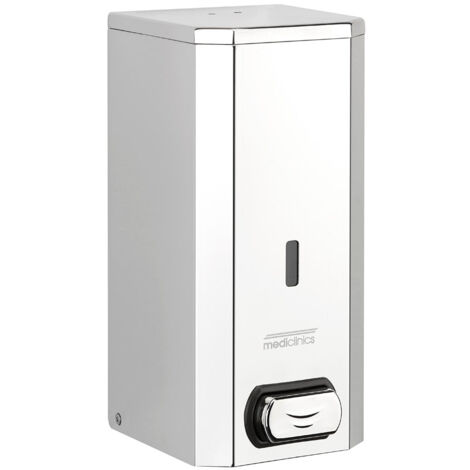 MEDICLINICS DJF0032C Dispensador de Jabón Espuma Manual para Pared 1 5L Acero Inox AISI 304 Acabado Brillo - ref: DJF0032C