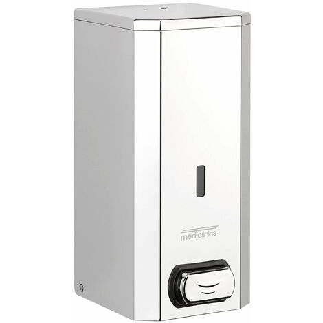 MEDICLINICS DJF0032C Dispensador de Jabón Espuma Manual para Pared 1 5L Acero Inox AISI 304 Acabado Brillo - ref: DJF0032C