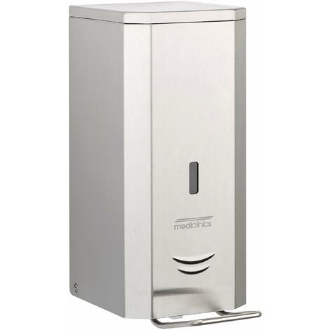 MEDICLINICS DJSP036CS Dispensador de Espray Desinfectante de Palanca de Acero Inox AISI 304 1 5L Acabado Satinado - ref: DJSP036CS