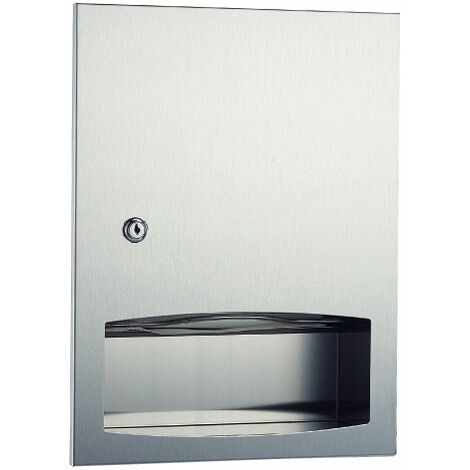 MEDICLINICS DTE0020CS Dispensador Papel Toalla AISI 304 Satinado para Empotrar en Pared - ref: DTE0020CS
