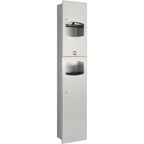 MEDICLINICS DTES0060CS Set Inox AISI 304 JunioPlus con Dispensador y Papelera - ref: DTES0060CS