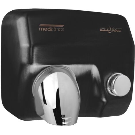 MEDICLINICS E05B SANIFLOW Secadora de Manos Manual Negra - ref: E05B
