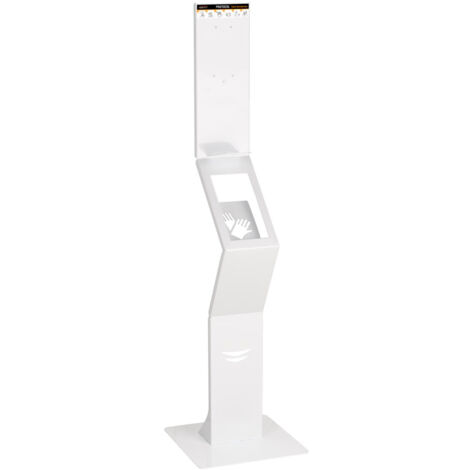 MEDICLINICS HGPT0040 Dispensador de Gel Hidroalcohólico con Soporte a Suelo y Peana Mediclinics - ref: HGPT0040