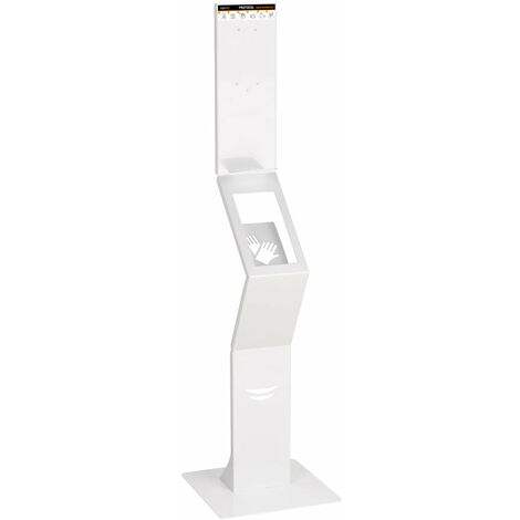 MEDICLINICS HGPT0040 Dispensador de Gel Hidroalcohólico con Soporte a Suelo y Peana Mediclinics - ref: HGPT0040
