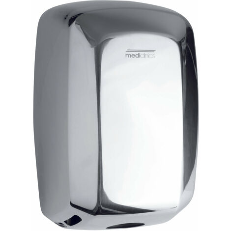 MEDICLINICS M09AC-FIL MACHFLOW Secamanos Automático Acabado Cromo con Filtro Hepa - ref: M09AC-FIL