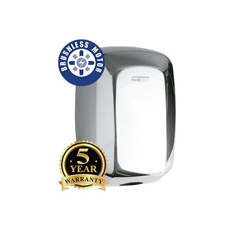 MEDICLINICS M19AC-FIL MACHFLOW PLUS BRUSHLESS Secamanos Automático Cromo Brillo - ref: M19AC-FIL
