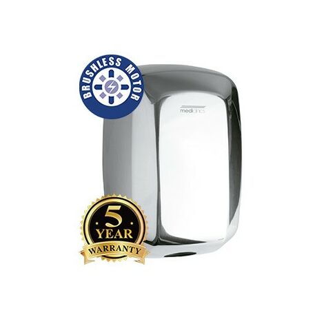 MEDICLINICS M19AC-FIL MACHFLOW PLUS BRUSHLESS Secamanos Automático Cromo Brillo - ref: M19AC-FIL