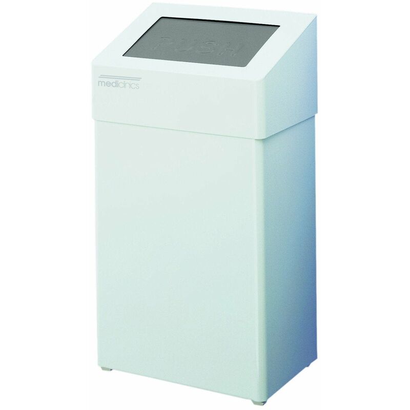 

PP0050 Papelera con tapa auto-retorno Blanco - Mediclinics