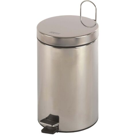 MEDICLINICS PP1312CS Cubo Pedal Redondo 12L Inox Satinado - ref: PP1312CS