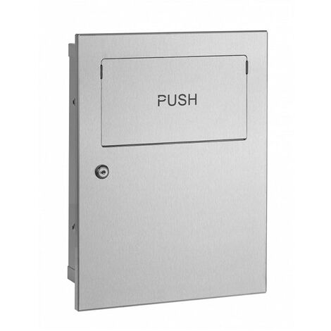 MEDICLINICS PPE0035CS Papelera Empotrada Inox Satinado - ref: PPE0035CS