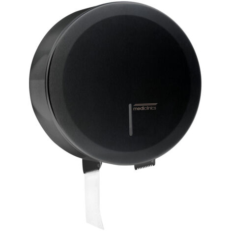 MEDICLINICS PR2787B Portarrollos Negro Papel Higiénico Circular Diámetro 275 mm - ref: PR2787B