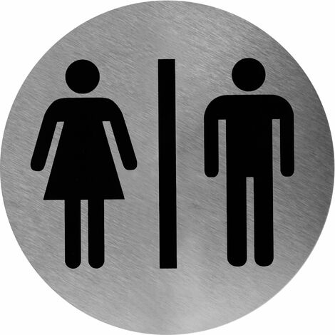 MEDICLINICS PS0001CS Señal Autoadhesiva Puerta WC Mujer y Hombre - ref: PS0001CS