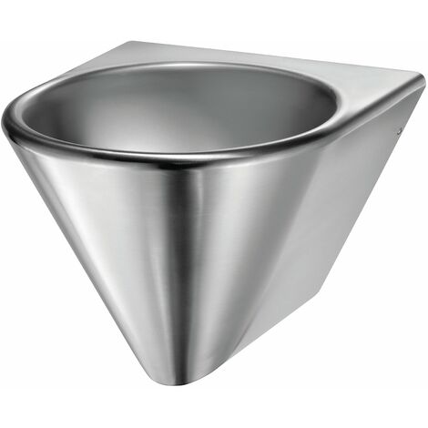 MEDICLINICS SNLM56CS Lavamanos Acero Inox Satinado para Adosar a Pared - ref: SNLM56CS