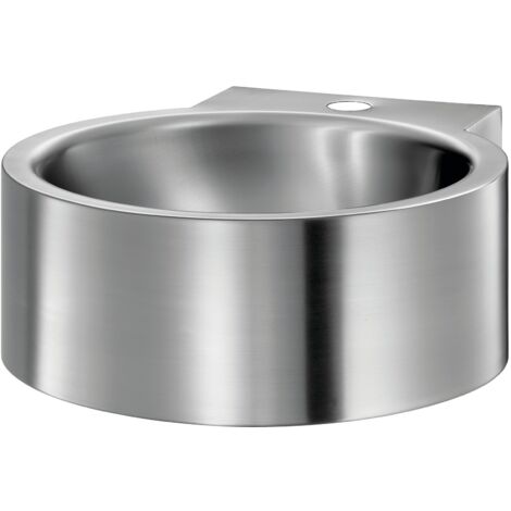 MEDICLINICS SNLM62CS Lavamanos Acero Inox Satinado sin Rebosadero para Adosar a la Pared - ref: SNLM62CS