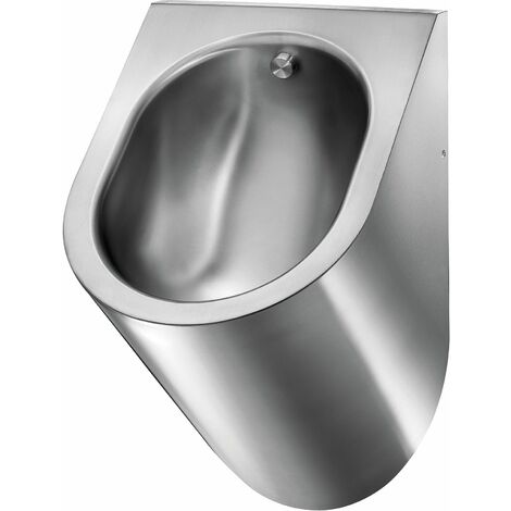 MEDICLINICS SNU128CS Urinario Antivandálico Acero Entrada Agua Horizontal - ref: SNU128CS