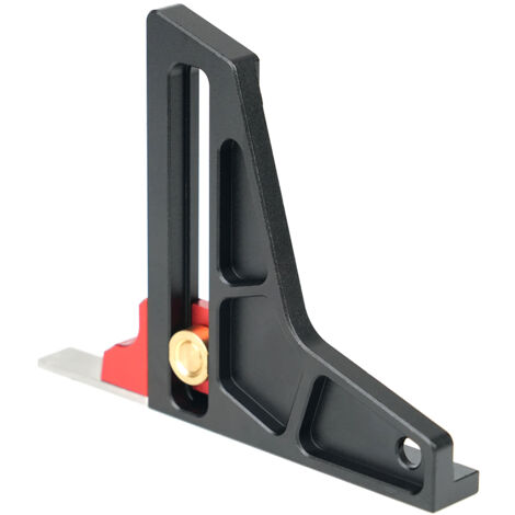 Medidor de altura de doble escala de aleación de aluminio, herramienta de medición de altura para carpintería y bricolaje, regla de medición de profundidad para sierra circular