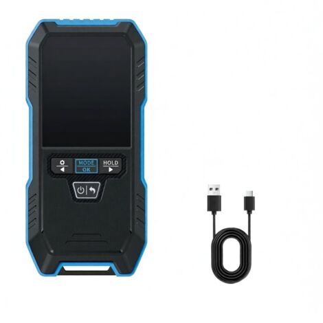 Medidor de campo electromagnético 4 en 1 con modo de curva, lector EMC recargable, medidor de campo electromagnético de RF
