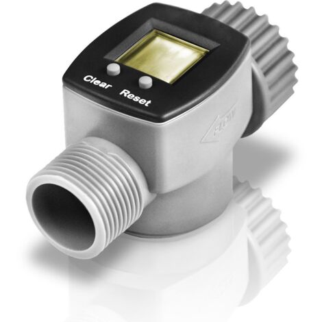 Medidor de caudal para manguera de jardín de 3/4"