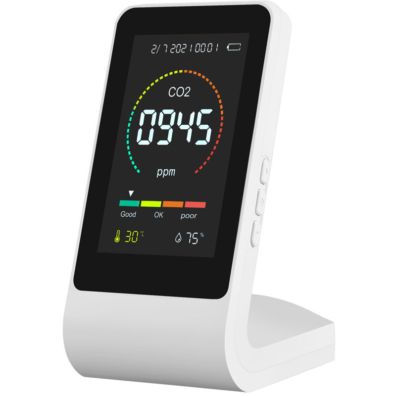 

Medidor de CO2 3 en 1, Probador digital de temperatura y humedad, Monitor de calidad del aire, Detector de dióxido de carbono