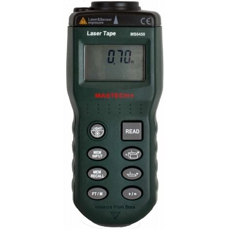 Medidor de Distancias por Ultrasonido con apuntador laser Mastech MS6450