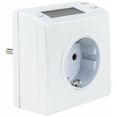 Medidor de energía compacto completamente blanco (por 12)