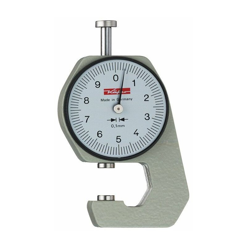 

Medidor de espesor de bolsillo K 15 0-10 mm de plomo. 0.1 mm plano 6.35 mm con escarabajo de calibre