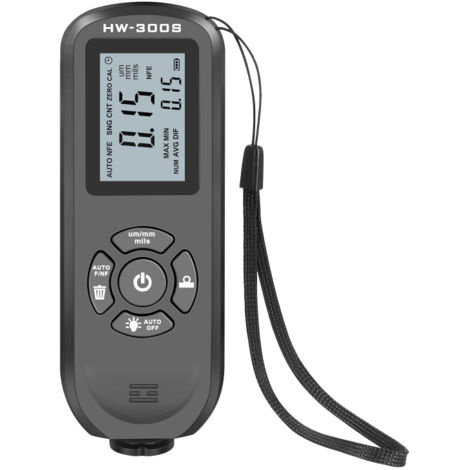 Medidor de espesor de pintura para automóviles con pantalla LCD retroiluminada y detector de profundidad de recubrimiento, que mide el espesor de la pintura.