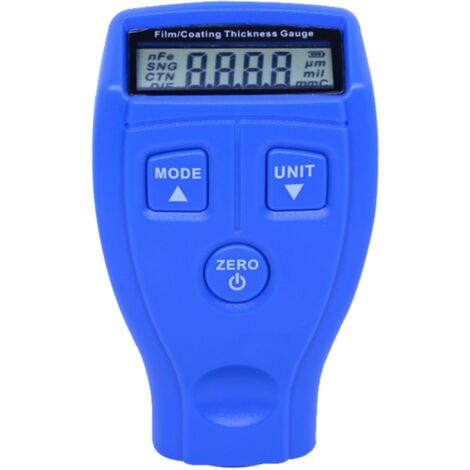 Medidor de espesor de recubrimiento, comprobador de espesor de película de pintura automotriz, herramienta de medición con pantalla LCD digital retroiluminada.