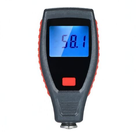 Medidor de espesor de recubrimiento LCD BENETECH GT235, probador de profundidad de pintura automotriz de 0 a 1800 µm con estuche, sustratos de calibración, película de calibración de recubrimiento