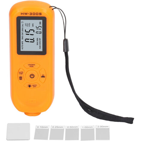 Medidor de espesor de revestimiento, pantalla vertical, alta precisión, para compradores de autos usados, color naranja