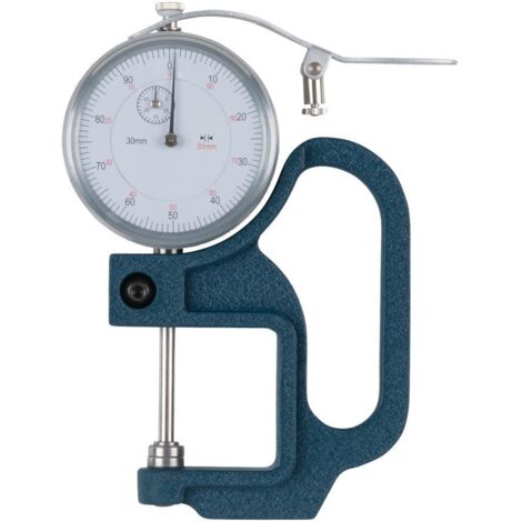 Medidor de espesores  rango de medición 0 - 30 mm  analógico