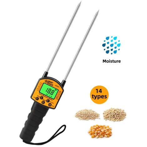 Medidor de humedad digital AR991 para granos, trigo, maíz y arroz, 1 unidad