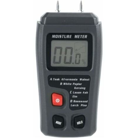 Medidor de humedad digital para madera KZQ con pantalla LCD, detector de fugas de agua y humedad para materiales de construcción de madera, paredes de madera, suelos de papel.
