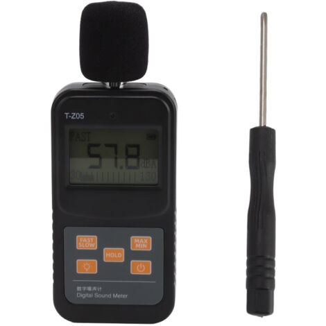 Medidor de nivel de sonido digital Medidor de decibelios 30 a 130dB Dispositivo de medición de volumen de ruido Probador de audio Monitor de decibelios con sensor inteligente