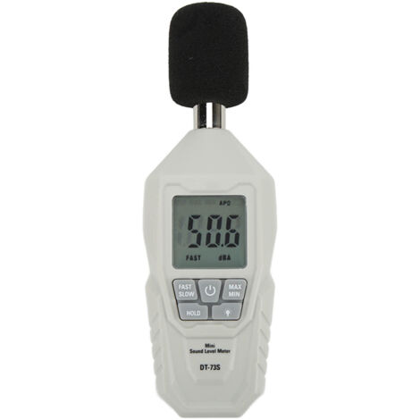 Medidor de nivel de sonido Mini LCD Pantalla digital Medición de ruido Probador de decibelios ambientales