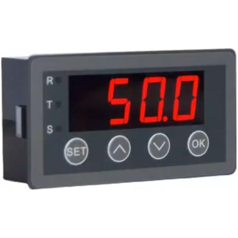Medidor de pantalla digital para entrada analógica 0-10 V 2-10 V 0-20 mA 4-20 mA - Medidor de panel industrial programable para temperatura, presión,