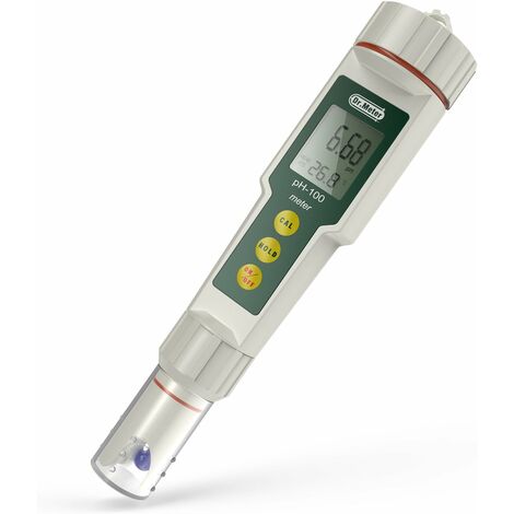 Medidor de pH Betterlife, medidor de pH de bolsillo de alta precisión con resolución 0,01 con ATC, rango de medición 0-14pH, 1 unidad